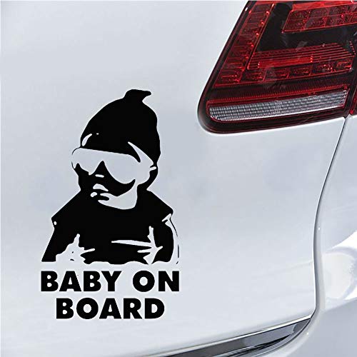 Garoto legal bebê a bordo do carro veículo Janela corporal Decalques refletidos fáceis de instalar decoração de adesivos