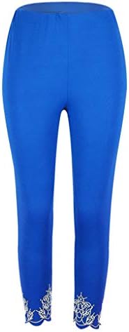 Pernelas de renda para mulheres PLUS TAMANHO ALTA CAPRI CAPRI CRUPPED LEGGINGINGS LAÇAS CLASS DE ioga de renda esticada