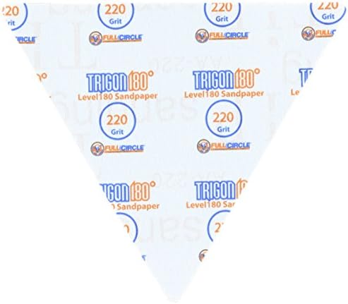 Full Circle International Inc. TG220 Level180 Triângulos de lixa 220 Grit 5-Pack