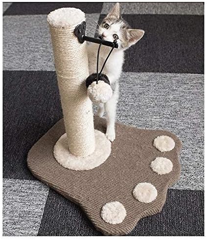 Scdcww pés forma gato riscando o centro de atividade tocar brinquedo escalando balançando os móveis de gato de bola