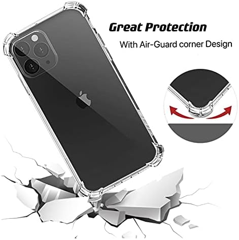 Case Chirano Compatível com o iPhone 13 Pro Max, apenas para 6,7 ​​polegadas 2021 novos modelos, Clear, 4 Corners Proteção