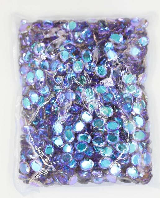 100pcs roxo Shadow unhas strassões de unhas Ultra Crystal Irregular Diamond Manicure UNIF Art Decoration Charms Jewelry -