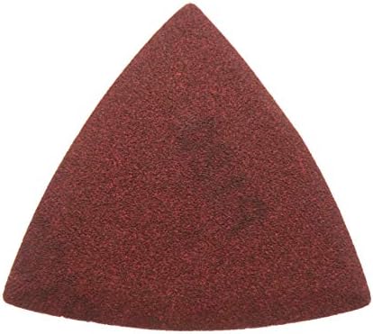 Lixa de polimento de metal de madeira 30 pedaços de lixa de 808080mm Triângulo de lixa vermelha e loop 80 a 400 disco