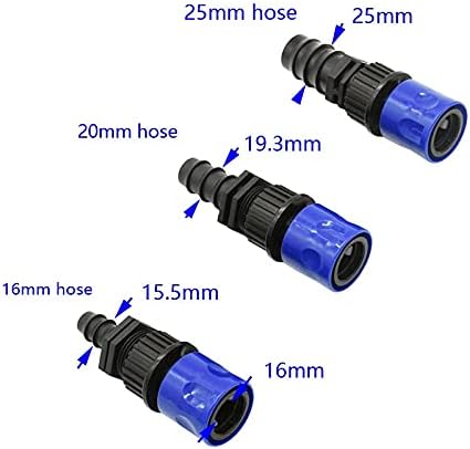 UXZDX CuJux 16mm 20mm 25mm Irrigação Mangueira de Irrigação Conector DN10 DN15 DN20 Manguar