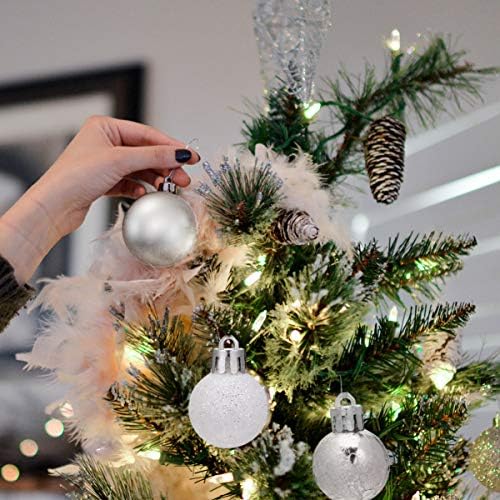 Bestoyard 30pcs bolas de Natal enfeites com estrela de árvore estrela tradicional decoração de natal de quebra
