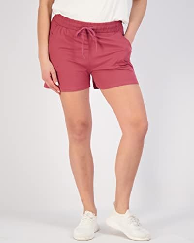 Real Essentials 3 pacote: shorts esportivos para mulheres - shorts casuais com bolsos