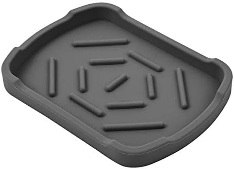 Luxet Silicone Spoon Rest - Portador de esponja Non Slip Bandeja compacta e higiênica Utensílio de utensílios de cozinha