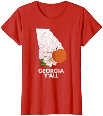 Bandeira de camisetas do estado vintage da Geórgia