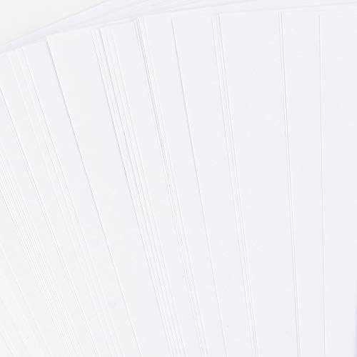 Kohand 200 folhas de 8,5 x 11 polegadas cartolina branca, 180 GSM Premium White Cardstock Paper para projetos de