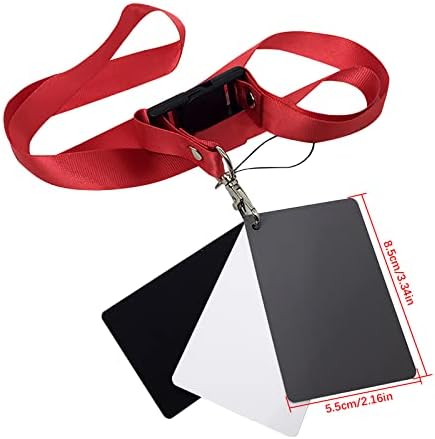 #PQBCWT Digital Grey Card Pescof Strap Acessórios fotográficos 3 em 1 Conjunto de cartões de balanço