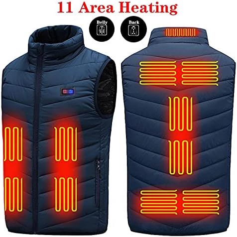 Colete aquecido por Osfvnoxv para homens e mulheres, casaco de inverno acolchoado, jaqueta aquecida para trabalho ao ar livre, bateria não incluída