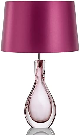 Llly simples rosa mesa de vidro lâmpada quarto lâmpada de cabeceira de cabeceira sala de estar sala de estar lâmpadas decorativas para