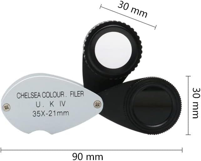 Kit de acessórios para microscópio para adultos 35x Ligra dobrável de jóias Chelsea