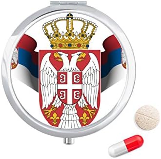 Sérvia Nacional Emblem Country Caso Caso Medicina de Medicina Distribuidor de Contêineres de Caixa de Armazenamento
