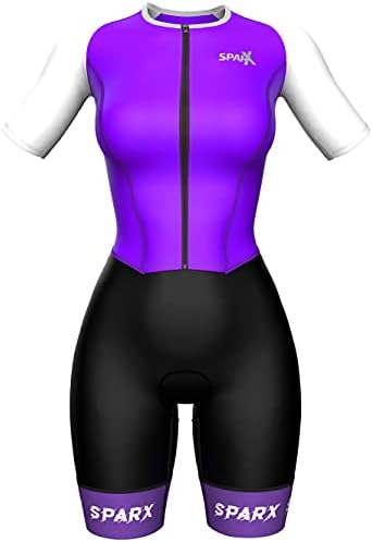 SPARX Aero Triathlon Suit Women Women Short Manga Tri Suit Mulheres que correm Swimming Cycling Skinsuit