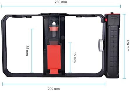 Annsm New PC20 Phone Cage Video Plan para iPhone 11/12 Pro pro Max Samsung LG Sony Smartphone Super leve com 3 sapatos