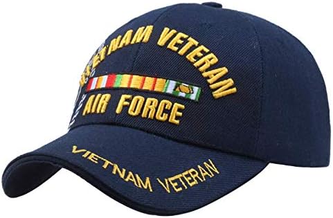 Menglo US AIR AIR VIETNAME VETERAN VETERAN Bordando boné de beisebol Tap Visor Cap