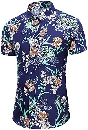 Tops de mangas curtas homens do escritório floral boho sub-camiseta em vaca v