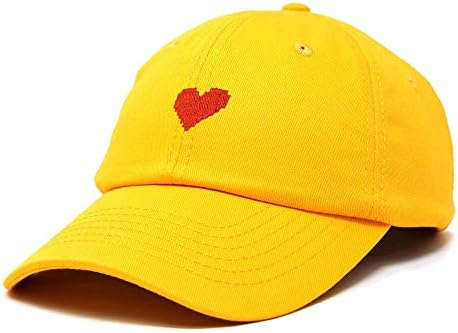 Dalix pixel coração chapéu feminino chapé de algodão bordados namorados bordados