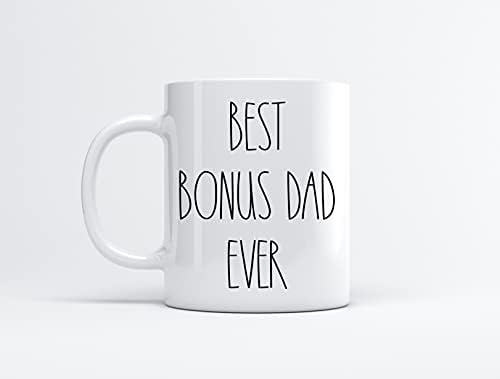 Melhor pai bônus de sempre caneca - presentes para o Natal - Bonus papai Presentes de aniversário caneca de café - Dia dos Pais/Dia das Mães - Caneca de Café da Família para Presente de Aniversário para o Melhor Pai Bônus Ever Caneca 11oz