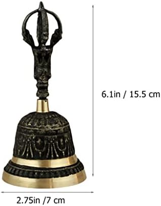 Douba Handle Hand Metal Metal Decorativo Bell Combattop Copper Handbell para Home Handbell