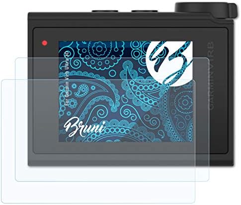 Protetor de tela Bruni Compatível com filme protetor Garmin Virb Ultra 30, Crystal Clear Protective Film