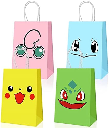 Brightmoon Baby 12 PCs Birthday Gift Sacors para suprimentos de festas temáticos sônicos, bolsas de doces sônicos, sacolas, sacolas de presente, favores de festas para meninos e meninas