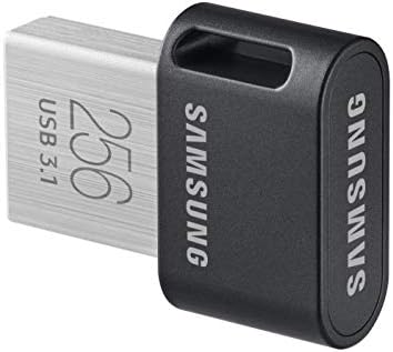 Samsung MUF-256AB USB Flash Drive 256 GB USB tipo A 3.1 Preto, aço inoxidável-unidades flash USB, giro, 3g, preto, aço inoxidável)