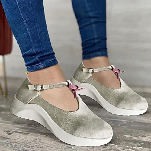 Senhoras Moda de cor sólida sapatos casuais sola grossa redonda de dedão de calda casual sandálias de verão feminino tamanho 9