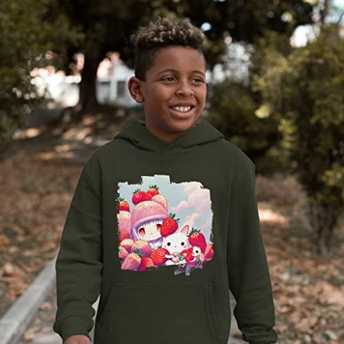 Cartoon Kids 'Sponge Fleece Hoodie - Berry Kids' Hoodie - capuz impresso para crianças