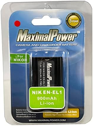 Bateria de substituição máxima de potência para EN-EL1 e Coolpix 4300 Coolpix 5400 Coolpix 5700 Coolpix 8700 Coolpix