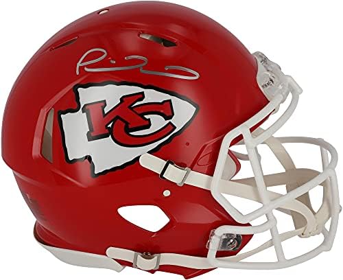 Patrick Mahomes autografou o Kansas City Chiefs Speed ​​Fanatics de capacete autêntico - capacetes autografados da NFL