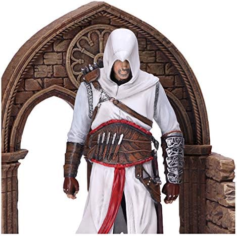 Nemesis agora oficialmente licenciado Assassin's Creed Altair e Ezio Library Gaming Bookends, 24 cm, Brown