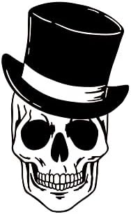 Crânio com um chapéu a5 a4 a3 e tamanhos grandes reutilizáveis ​​mylar decoração mortalidade de morte espiritual Halloween / mg40