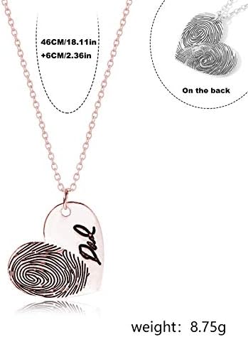 Presentes de colar de d-xinxina para papai Jóias pendentes de colar em forma de aço inoxidável personalizadas para