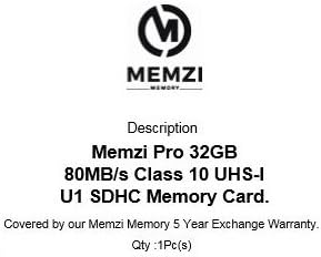 MEMZI PRO 32GB CLASS 10 80MB/S SDHC MEMÓRIA CARTÃO PARA SONY CYBER-SHOT DSC-W710, DSC-W670, DSC-W620, DSC-W520, DSC-W515PS, DSC-W510,