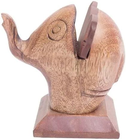 PsQurmart Wooden Spectacles Stand Stand com elefante Especificações em forma de nariz de elefante especificações de vidro de óculos