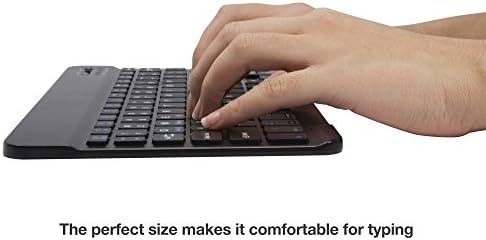 Teclado de ondas de caixa compatível com o teclado Samsung Galaxy A02S - Slimkeys Bluetooth, teclado portátil com comandos integrados