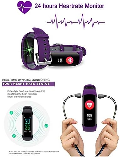 GPPZM Rastreador de fitness Freqüência cardíaca Monitor de atividades Rastreador de atividades Pedômetro Relógio Pedômetro