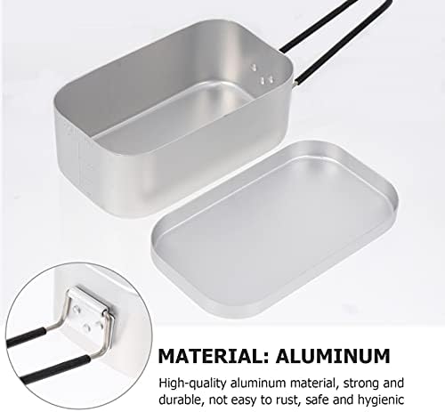 Besportble metal bento caixas de metal o recipiente de almoço de metal kit de panela portátil portable utensílios