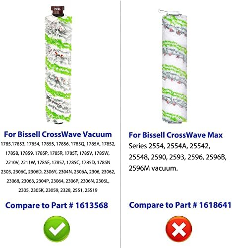 2 pacote 2460 Multi-superface Pet Pro Brush Rolls Substituição para Bissell Crosswave Pet Pro 2306a & Crosswave 1785 Series