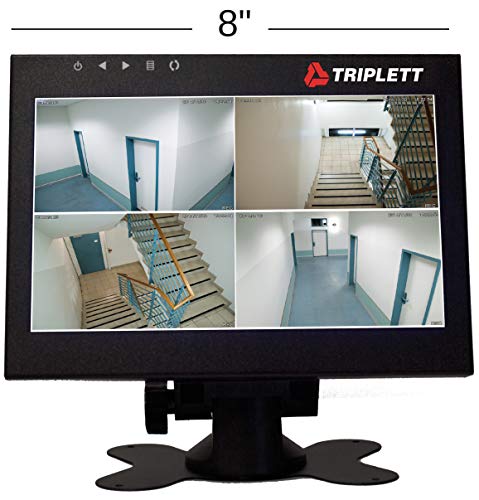 Triplett de 8 polegadas HD TFT LED 1280x720 Monitor de teste de segurança com HDMI, BNC, AV/Composite