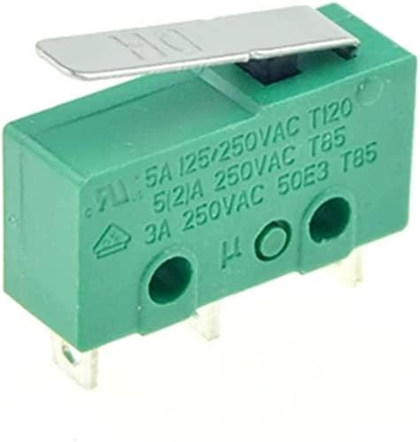 Gibolea Micro Switches 1pc Micro limite interruptores 3pins No+NC SPDT 3A/5A 250VAC Mini Micro Switch 17mm 29mm de alavanca de rolo