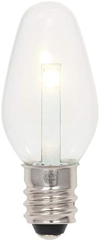 Iluminação de Westinghouse 5511100 0,75 C7 Clear, Base Candelabra, lâmpada de 2 pacote, 2 contagem, 2 peças