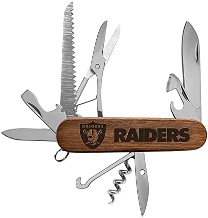 NFL Las Vegas Raiders Classic Wood Pocket Multi-Tool