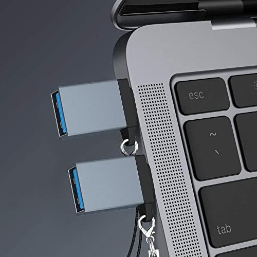 Rirsoasy USB C ADAPTADORES USB, Adaptador feminino USB C Masculino para USB 3.0, para MacBook Pro/Air 2021, IMAC iPad Mini 6, Thunderbolt