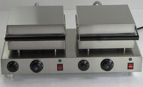 Máquina de waffle duplo com forma de coração Muffins Máquinas Retângulo Waffle Baker NP-567