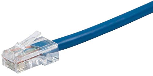 MONOPRICE CAT6 Ethernet Patch Cabo - 0,5 pés - azul | Network Internet Cord - RJ45, encalhado, 550MHz, UTP, Fio de cobre
