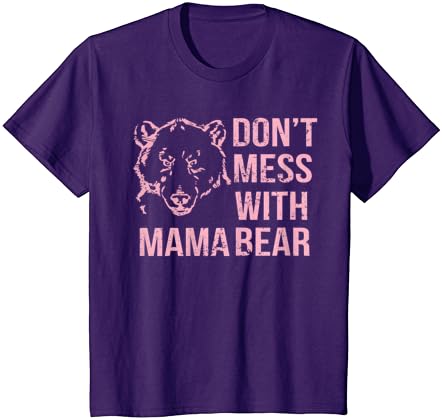 Camisa engraçada da mamãe urso não mexa com mamã