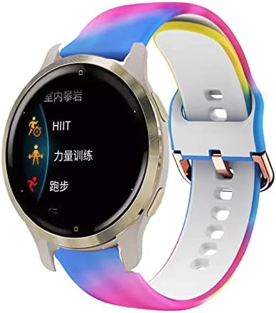 Faixa de silicone de 18 mm dfamin pulseira de faixa de relógio de ajuste rápido para garmin vivoactive 4s/move 3s/ativo s/venu 2s smart watchbands
